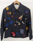 画像1: 【KHOKI(コッキ)】Hand embroidery jacket/ Navy