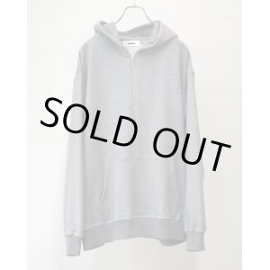 画像: 【REVERBERATE(リバーバレイト)】HALF ZIP HOODY/ GRAY