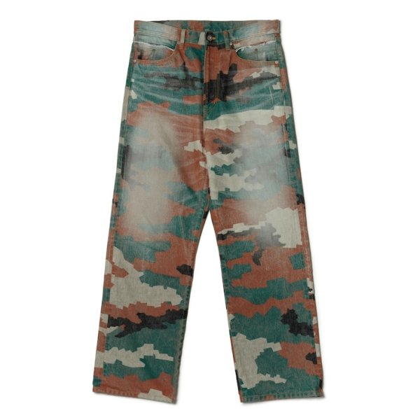 画像1: 【FAF(エフエーエフ)】CAMO AGED DENIM PANTS/ CAMO