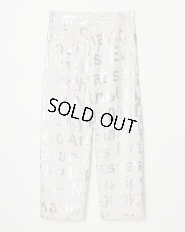 画像2: 【ensou.(エンソウ)】Wide Big-E 4PK Jeans/ White×Silver