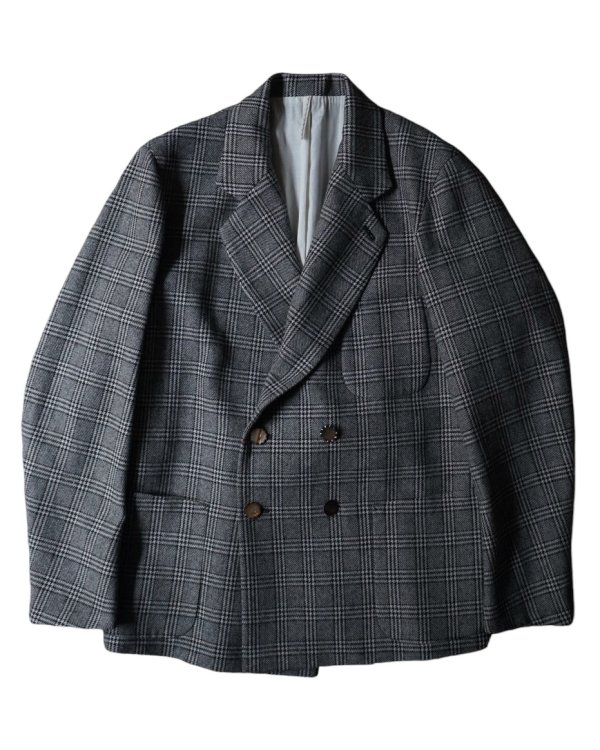 画像1: 【m's braque(エムズブラック)】 4B COMFORT LOOSEN JACKET with LINING/ GLEN CHECK