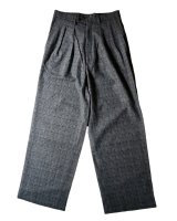 画像: 【m's braque(エムズブラック)】TUCKED BAGGY PANTS/ GLEN CHECK