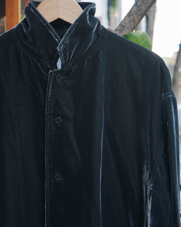 画像2: 【seya.(セヤ)】VOYAGE OVER SHIRT/ DOWNY VELVET/ FOG