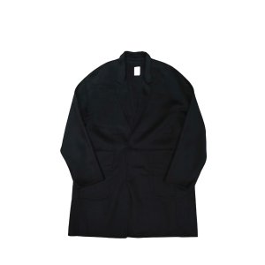 画像: 【seya.(セヤ)】DOUBLE FACE CHRIS HALF COAT/ CASHMERE BLENDED MERINO WOOL/ BLACK