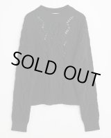 画像: 【OUR LEGACY(アワーレガシー)】CABLE SONAR ROUNDNECK/ Black Fisherman Wool