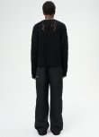 画像6: 【OUR LEGACY(アワーレガシー)】CABLE SONAR ROUNDNECK/ Black Fisherman Wool