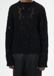 画像3: 【OUR LEGACY(アワーレガシー)】CABLE SONAR ROUNDNECK/ Black Fisherman Wool