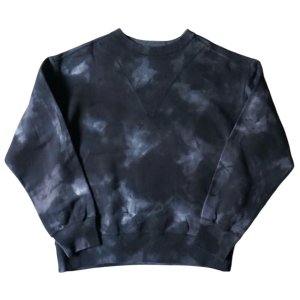 画像: 【ensou.(エンソウ)】Tye-dye Sweatshirt/ Black