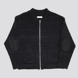 画像: 【ENCOMING(インカミング)】KNITTED TWO POCKET BLOUSON/ BLACK