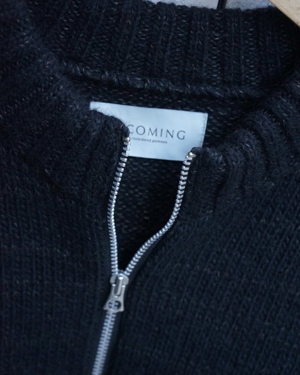 画像3: 【ENCOMING(インカミング)】KNITTED TWO POCKET BLOUSON/ BLACK