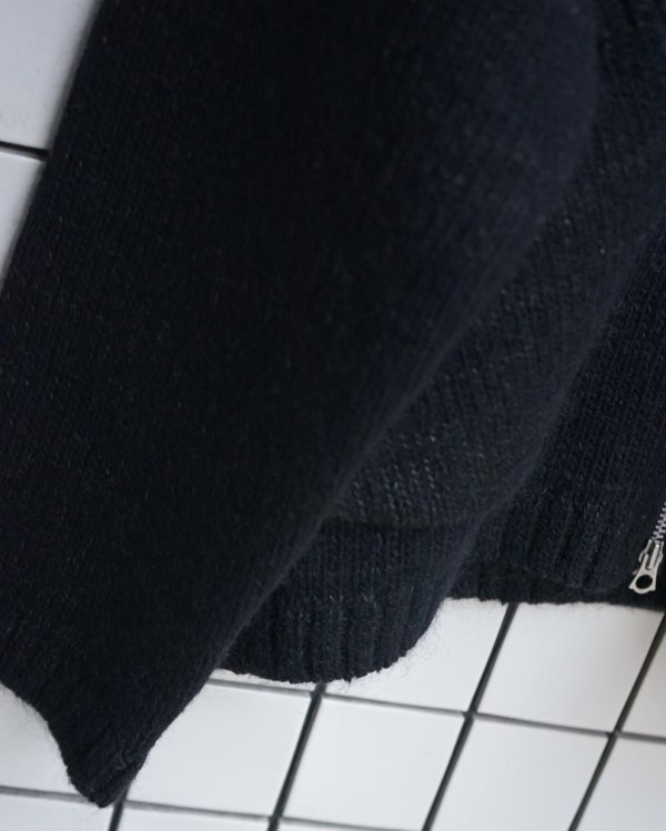 画像4: 【ENCOMING(インカミング)】KNITTED TWO POCKET BLOUSON/ BLACK