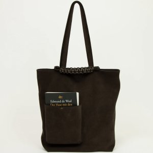 画像: 【SAGAN Vienna(サガンヴィエンナ)】PAZAR BOOK TOTE SUEDE/ Velvet Brown