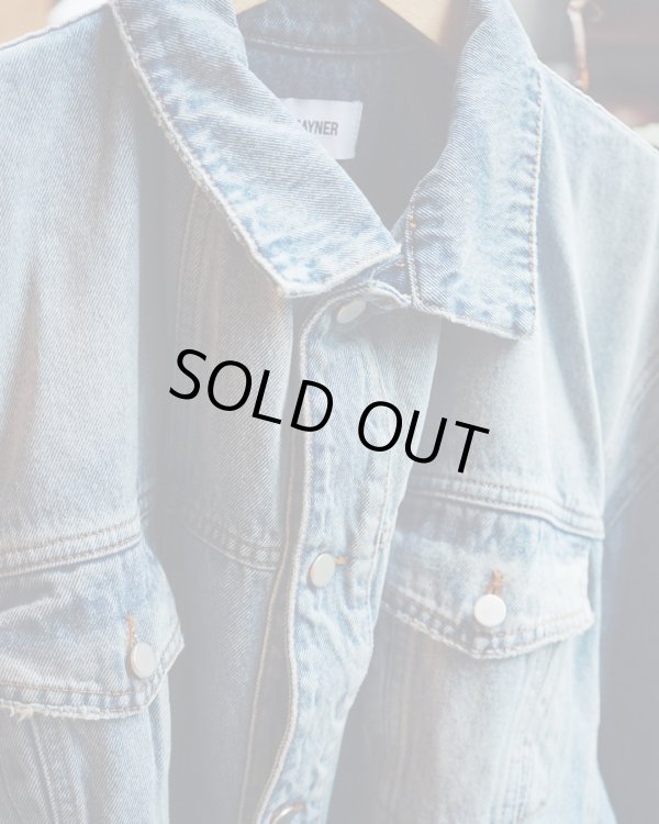 画像3: 【HED MAYNER(ヘドメイナー)】DENIM JACKET/ LIGHT PASTEL BLUE