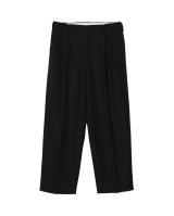 画像: 【IRENISA(イレニサ)】TWO TUCKS WIDE TROUSERS/ BLACK