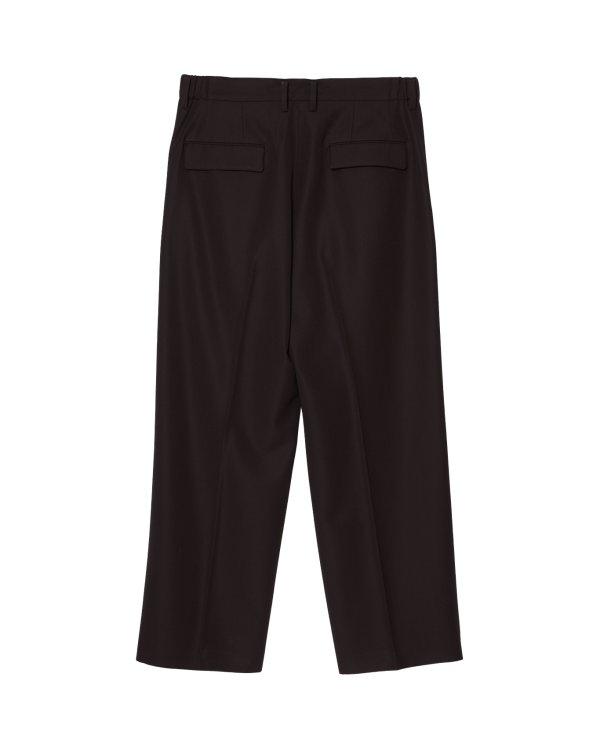 画像2: 【IRENISA(イレニサ)】TWO TUCKS WIDE TROUSERS/ BURGUNDY