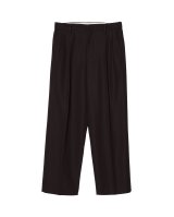 画像: 【IRENISA(イレニサ)】TWO TUCKS WIDE TROUSERS/ BURGUNDY