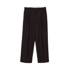 画像: 【IRENISA(イレニサ)】TWO TUCKS WIDE TROUSERS/ BURGUNDY