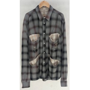 画像: 【KHOKI(コッキ)】Vintage-effect shirt/Black