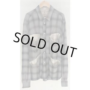 画像: 【KHOKI(コッキ)】Vintage-effect shirt/Black