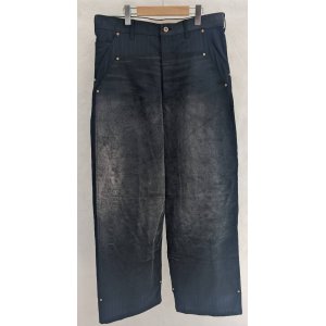 画像: 【KHOKI(コッキ】Vintage-effect work pants/Black