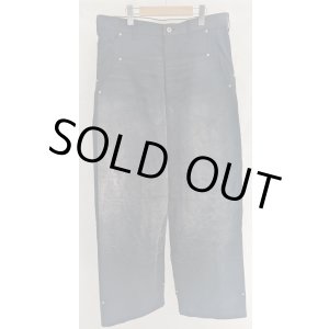 画像: 【KHOKI(コッキ】Vintage-effect work pants/Black