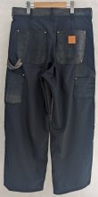 画像2: 【KHOKI(コッキ】Vintage-effect work pants/Black