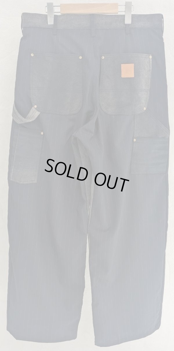 画像2: 【KHOKI(コッキ】Vintage-effect work pants/Black