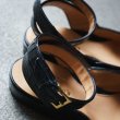 画像4: 【Le Yucca's(レユッカス)】Strap Sandal(Y38325)/ BLACK FLANCS CROCODILE SHINE/ NERO(Black)