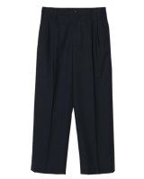 画像: 【IRENISA(イレニサ)】TWO TUCKS WIDE TROUSERS/ NAVY