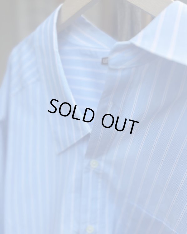 画像2: 【LES SIX(レシス)】Classic Slip Shirt/ Blue Stripe