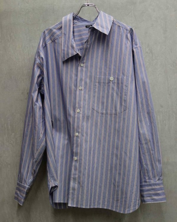 画像1: 【LES SIX(レシス)】Classic Slip Shirt/ Blue Stripe