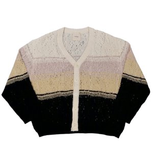 画像: 【Kota Gushiken(コウタグシケン)】Broken Lace Border Cardigan/ Cream