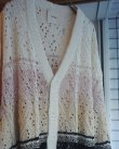 画像3: 【Kota Gushiken(コウタグシケン)】Broken Lace Border Cardigan/ Cream