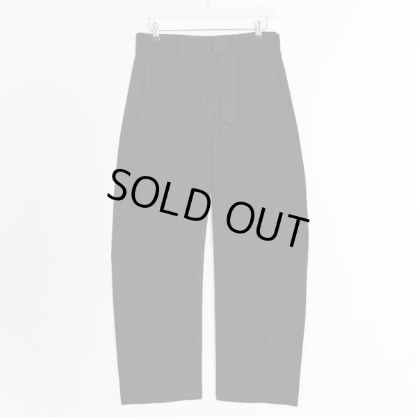 画像1: 【LEMAIRE(ルメール)】TWISTED BELTED PANTS/ HEAVY BLACK DENIM