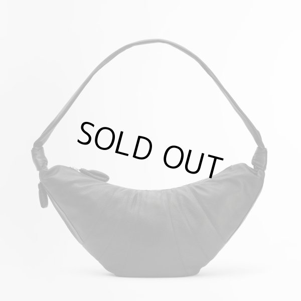 画像1: 【LEMAIRE(ルメール)】LARGE CROISSANT BAG SOFT GRAINED LEATHER/ BLACK