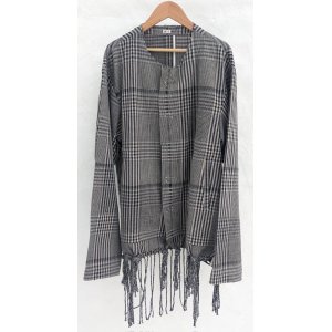 画像: 【KHOKI(コッキ)】Fringed-design shirt/Blue