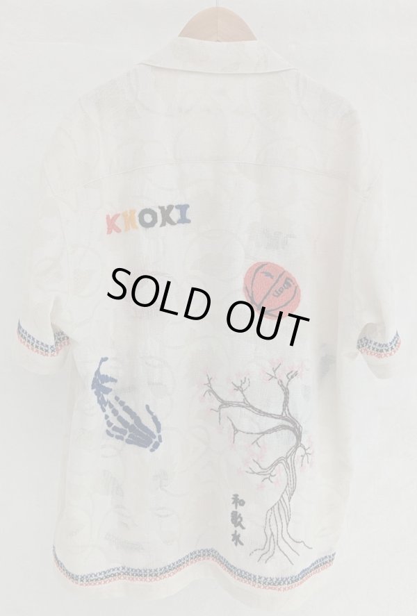 画像2: 【KHOKI(コッキ)】Hand enbroidered-design shirt/White