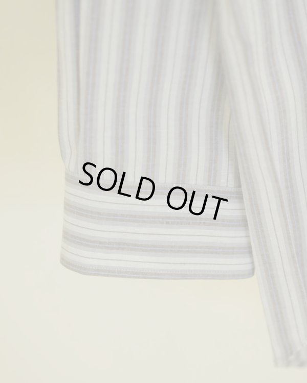 画像6: 【BISOWN(ビソウン)】STRIPE PULLOVER SHIRTS/ BLUE STRIPE