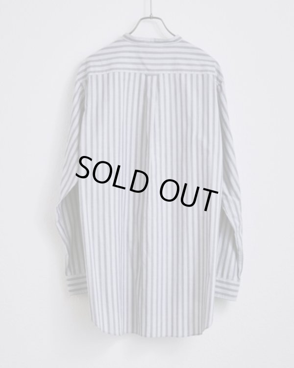 画像2: 【BISOWN(ビソウン)】STRIPE PULLOVER SHIRTS/ BLUE STRIPE