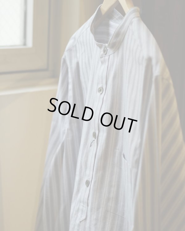 画像4: 【BISOWN(ビソウン)】STRIPE PULLOVER SHIRTS/ BLUE STRIPE