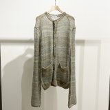 画像: 【KAKAN(カカン)】MOHAIR JACQUARD CARDIGAN/ BEIGE MIX