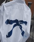 画像7: 【KAKAN(カカン)】HORIZONTAL COLLAR SHIRT〈K〉/ WHITE&HANDPAINT PRINT