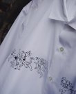 画像5: 【KAKAN(カカン)】HORIZONTAL COLLAR SHIRT〈K〉/ WHITE&HANDPAINT PRINT