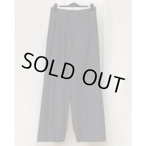 画像: 【GABRIELA COLL GARMENTS(ガブリエラコールガーメンツ)】SILK PONGEE CROSSED TROUSERS/ BLACK