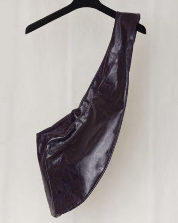 画像2: 【GABRIELA COLL GARMENTS(ガブリエラコールガーメンツ)】CROSSED LEATHER BAG/ BLACK
