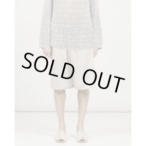 画像: 【GABRIELA COLL GARMENTS(ガブリエラコールガーメンツ)】SUMMER WOOL SHORT TROUSERS/ BEIGE