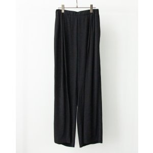 画像: 【ANTHEM A(アンセムエー)】SILKY VISCOSE 2TUCKS FLARE EASY PANTS/ BLACK