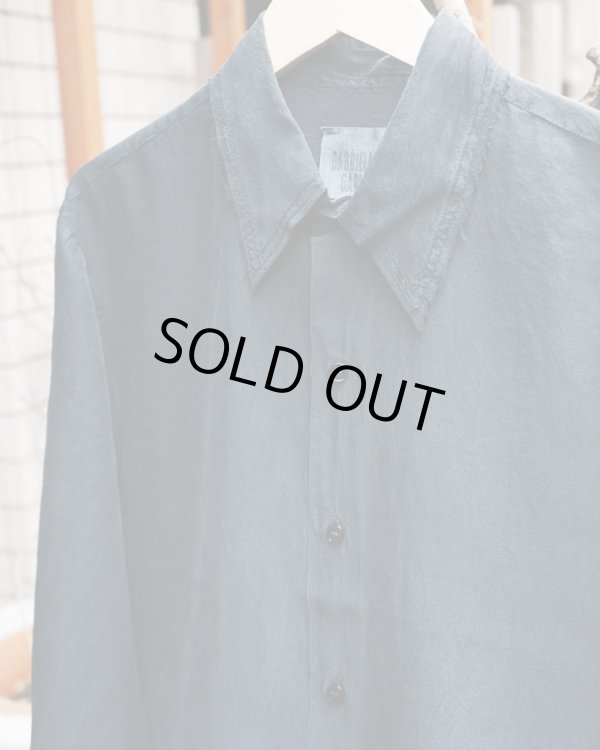 画像2: 【GABRIELA COLL GARMENTS(ガブリエラコールガーメンツ)】SILK PONGEE SHIRT/ BLACK
