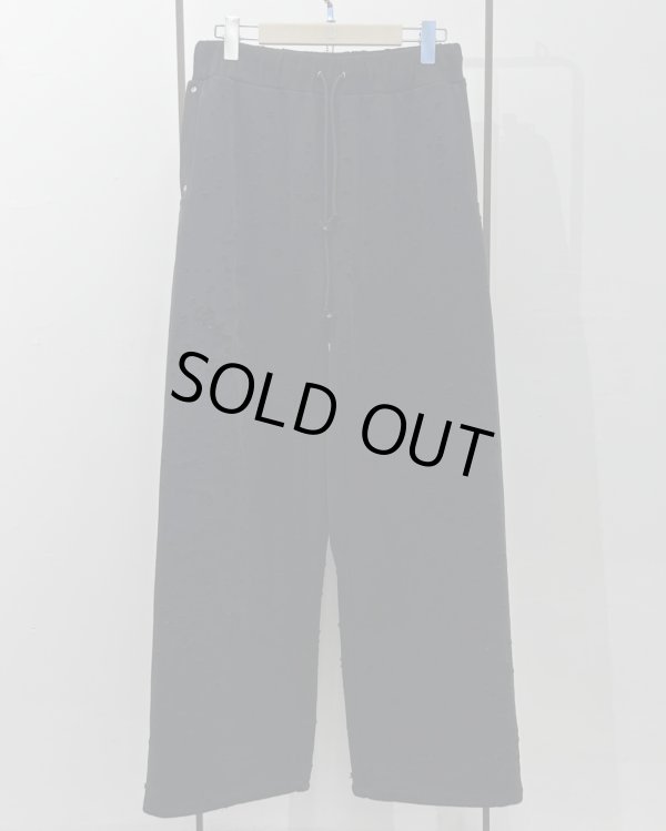 画像1: 【FAF(エフエーエフ)】Dameged Baggy Sweat Pants　”Black”