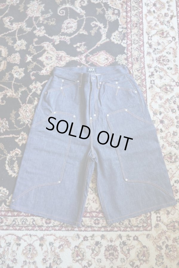 画像1: 【FAF(エフエーエフ)】NEMCOMMUNE Baggy Denim Shorts rigid  "Indigo"